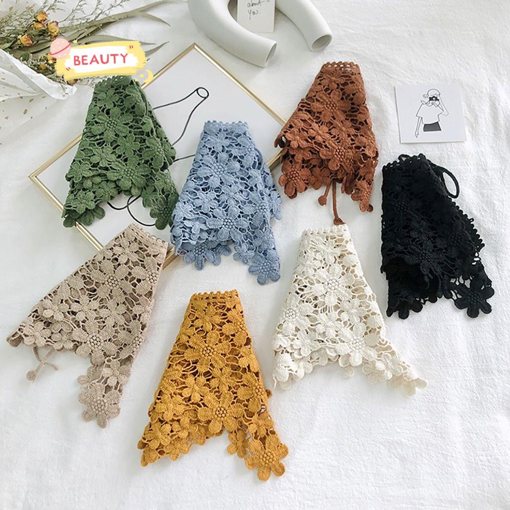 BEAUTY Vải Ren Quấn Cổ Thời Trang Có Thể Tháo Rời