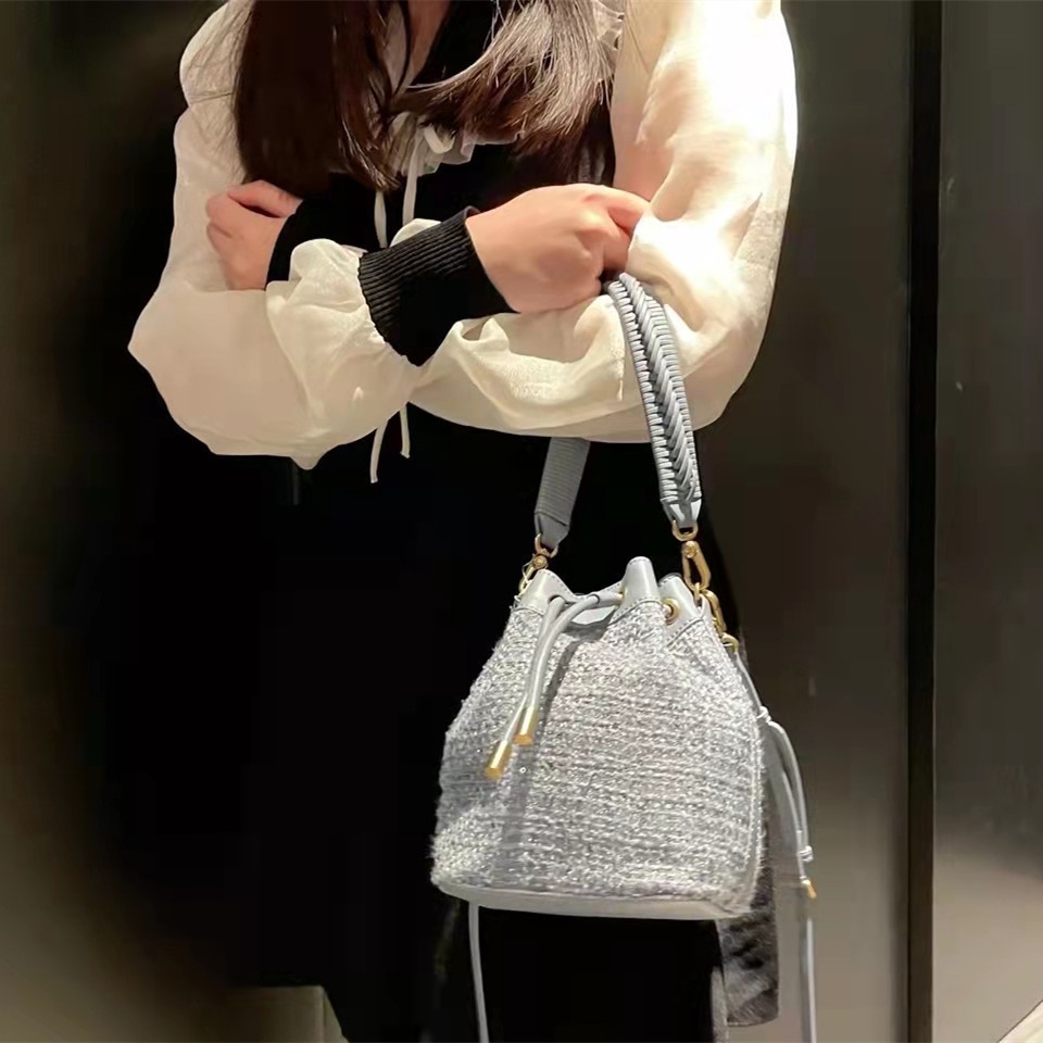 Túi Đeo Chéo Vải Tuýt Có Dây Rút CK210840452-1