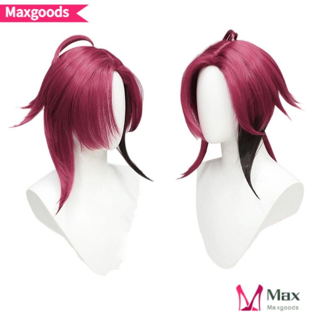 Bộ Tóc Giả Dài 55cm Bằng Sợi Tổng Hợp Dùng Hóa Trang Nhân Vật Game Genshin Heizou