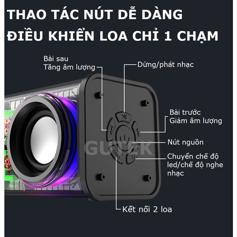 Loa bluetooth không dây V8 mini cầm tay công suất lớn, âm thanh hay, led nháy theo nhạc- TECHHIGH | BigBuy360 - bigbuy360.vn