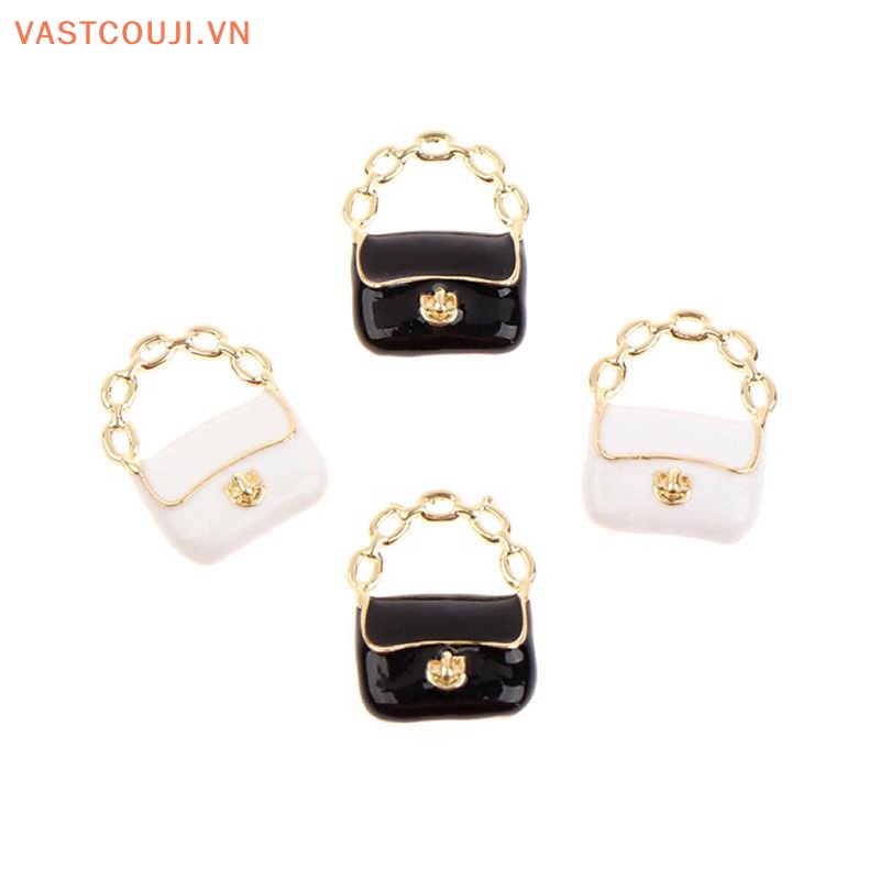 Túi Xách Mua Sắm 3D Bằng Kim Loại Dùng Trang Trí Nhà Búp Bê DIY