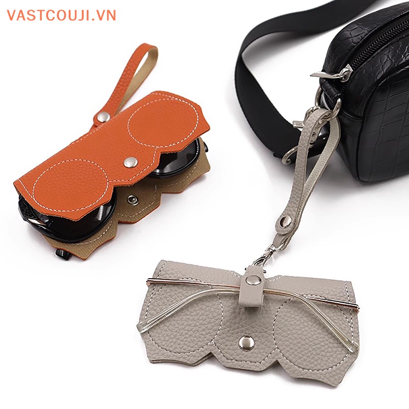 1 Túi Da Đựng Mắt Kính Phong Cách Retro