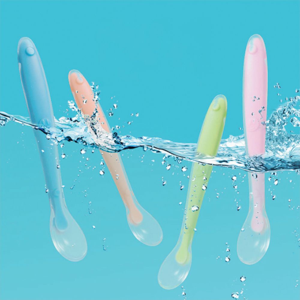 Thìa ăn dặm silicon cho bé