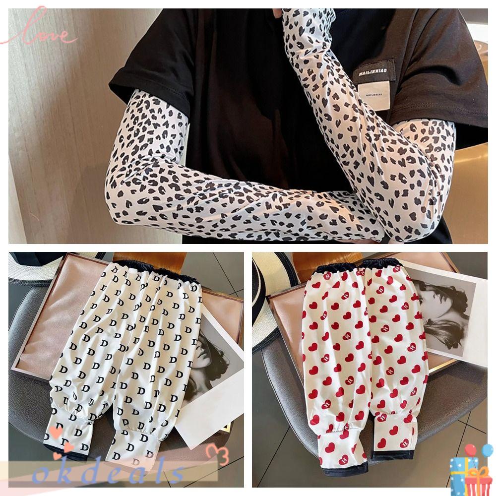 Găng Cánh Tay Chống Nắng Và Tia UV Bằng Lụa Lạnh Mỏng Dành Cho Người Lớn