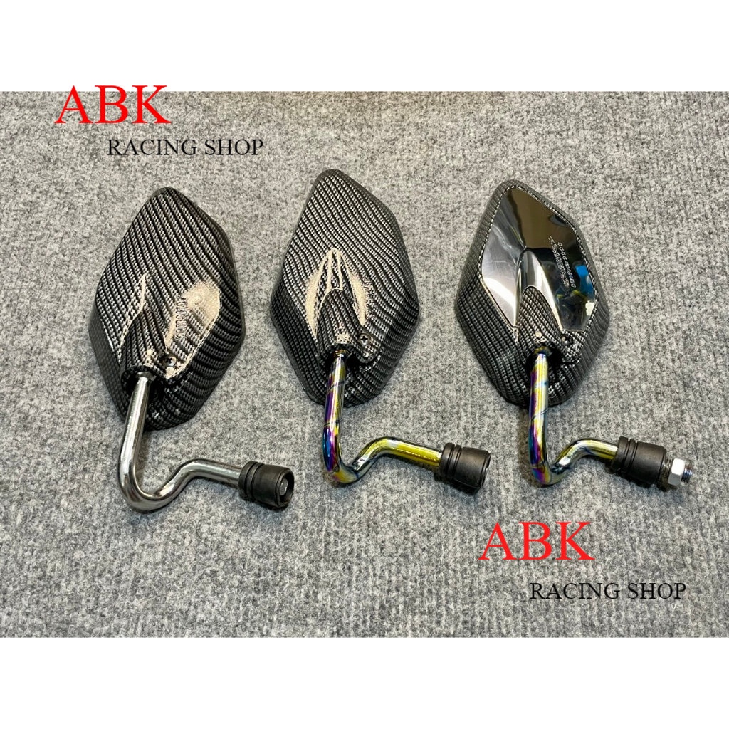 Kính YA Chân Cong XI TITAN MÀU CACBON gắn xe máy yamaha honda