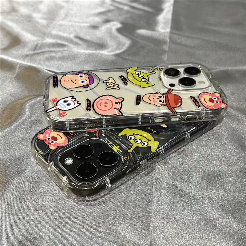 Ốp Điện Thoại Mềm Trong Suốt Họa Tiết Hoạt Hình Cho iPhone14promax 1312 / 11 7 / 8plus xr / sins LSJG