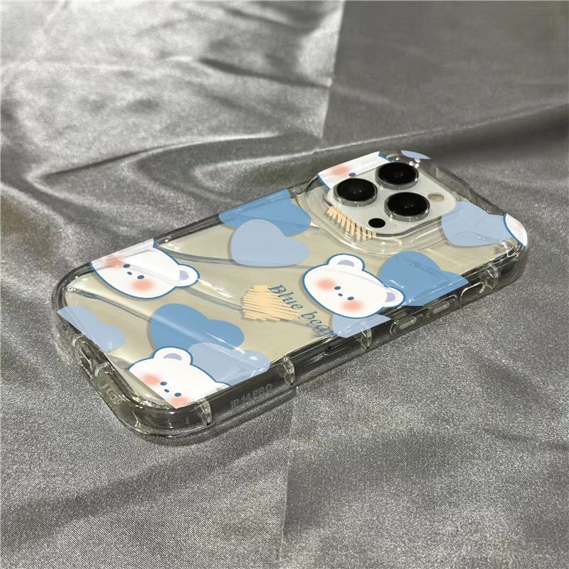 Ốp Điện Thoại Mềm Trong Suốt In Hình Gấu Nhỏ Dễ Thương Cho Iphone 11sins / little Bear 7 xr8 14Promax1312