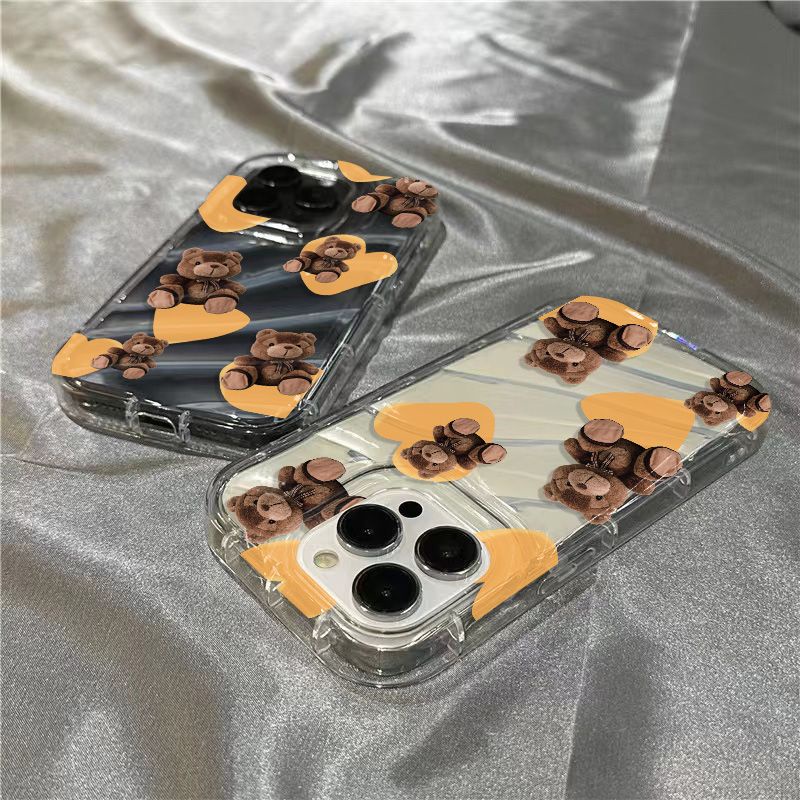 Ốp Điện Thoại Mềm Trong Suốt In Hình Gấu Dễ Thương Cho Iphone 11iphone14promax 7 / 1312xr plus / sins 8