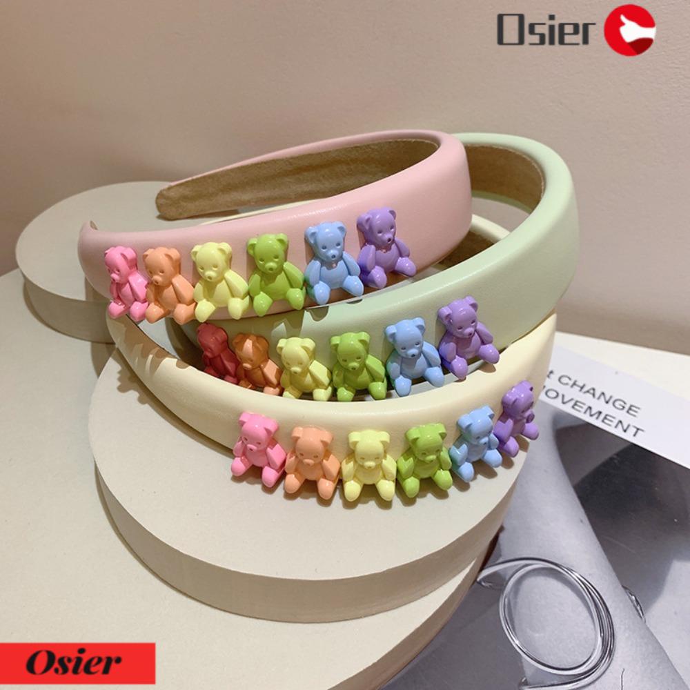 OSIER1 Băng Đô Cài Tóc Hình Gấu Dễ Thương Cho Nữ