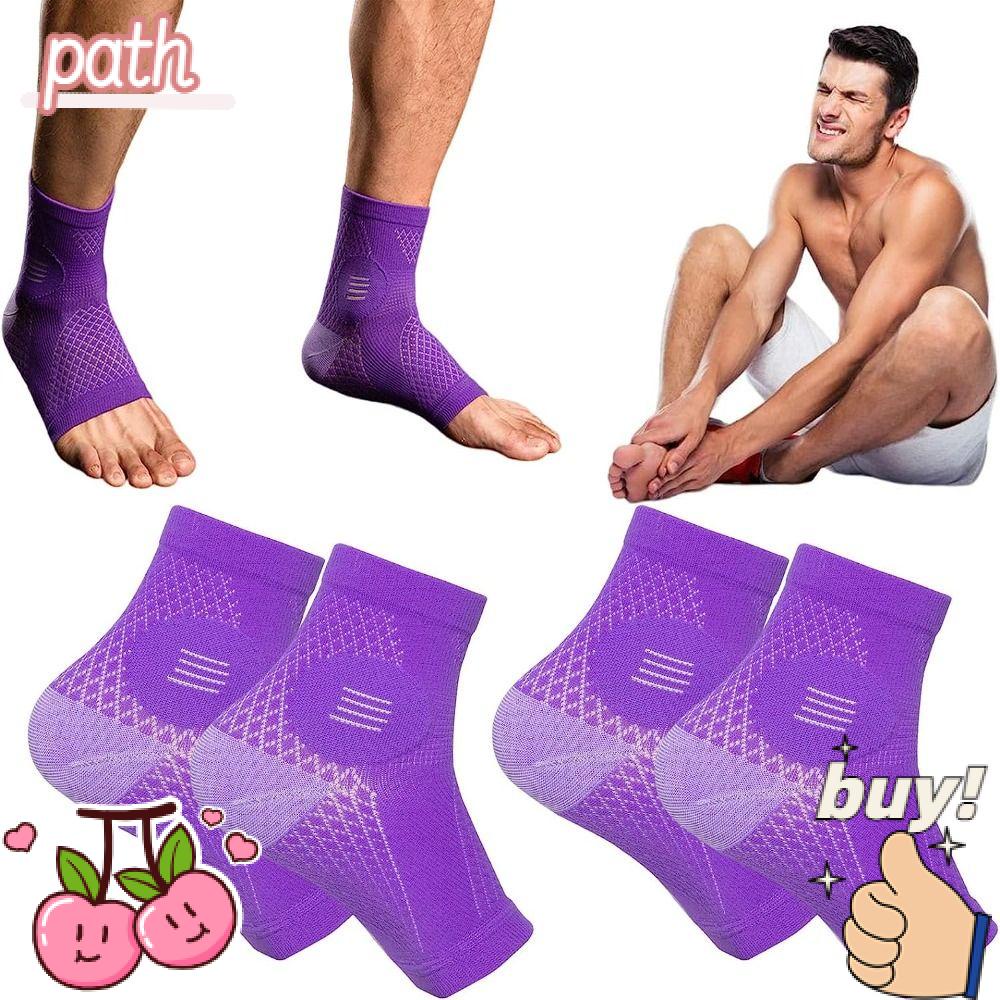 PATH Vớ Nylon Nén Giảm Đau Mắt Cá Chân Co Giãn Thoải Mái Màu Xanh Dương Cho Nam Và Nữ