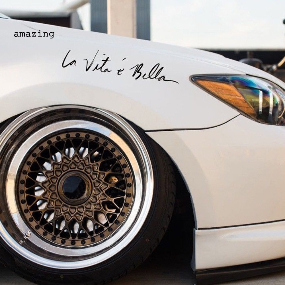 Miếng Dán Trang Trí Xe Hơi / Xe Tải In Chữ Chống Thấm Nước Thời Trang