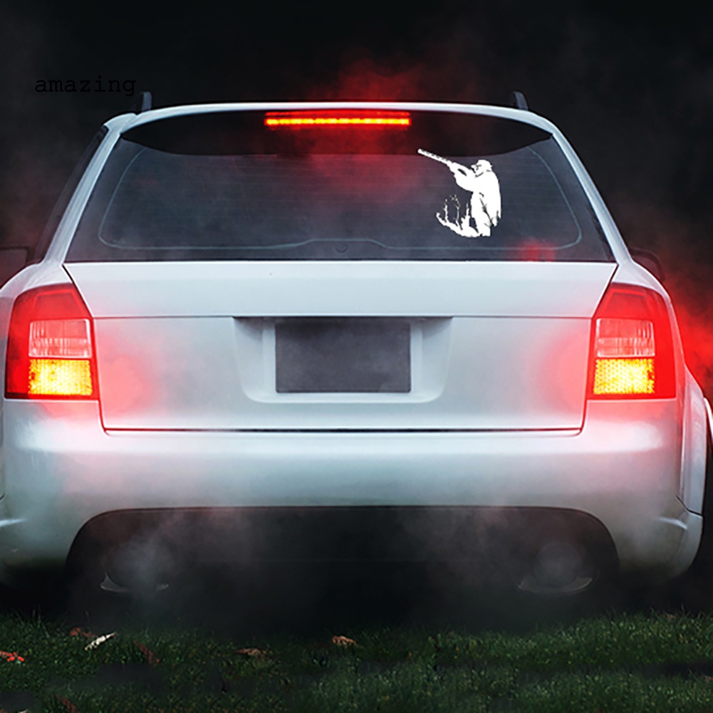 Đề Can Phản Quang Hình Thợ Săn Trang Trí Xe Hơi / Guitar / Ván Lướt Sóng