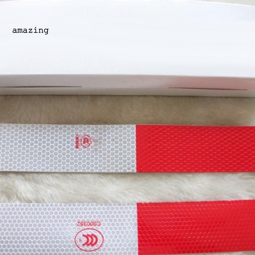 Bộ 10 Miếng Dán Phản Quang Cảnh Báo An Toàn Cho Xe Hơi Xe Tải DIY