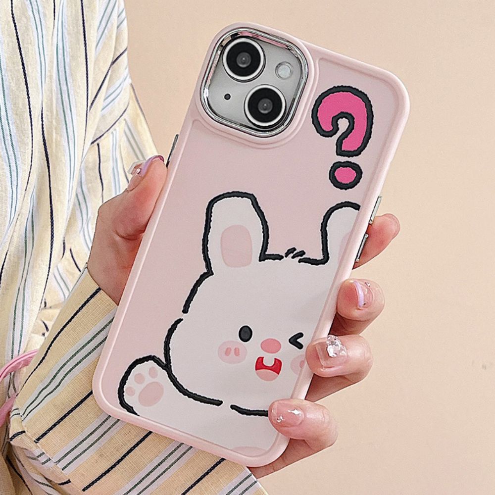 Ốp Điện Thoại TPU Dẻo Họa Tiết Hoạt Hình Chú Thỏ / Cún Cưng Dễ Thương Chống Sốc Cho IPhone 11 12 13 14 Pro Max