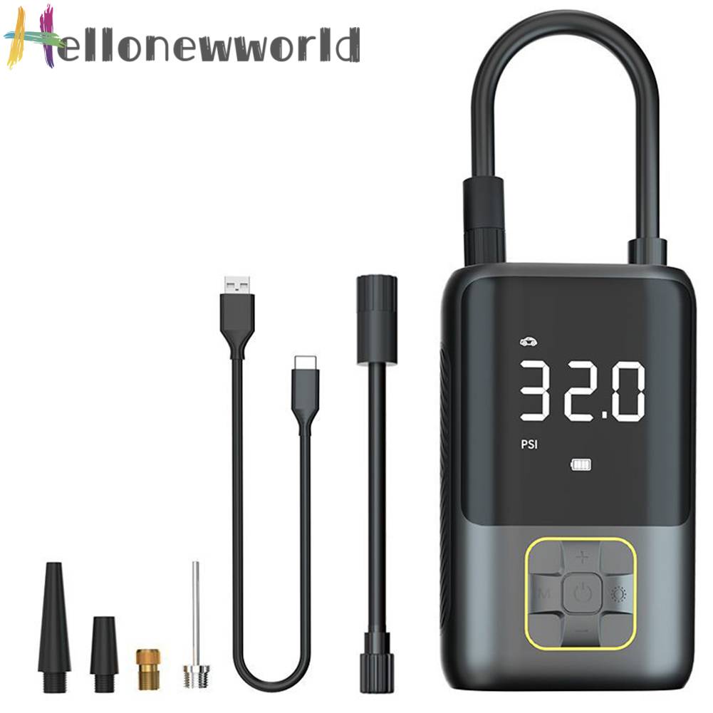 Máy Bơm Lốp Xe Điện Mini 4000mAh 150PSI Type-C USB