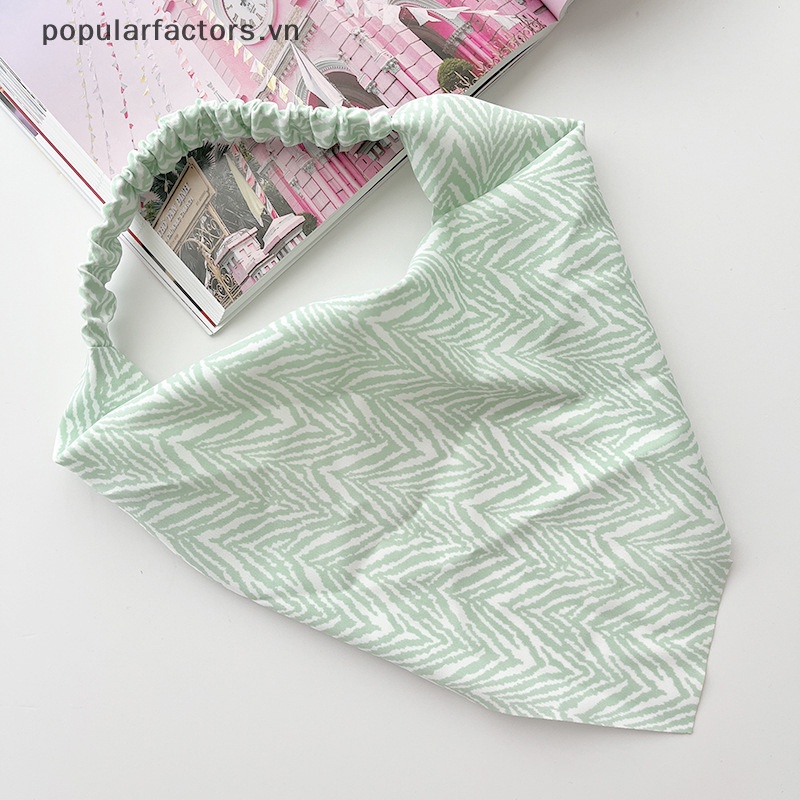 Băng Đô Co Giãn Họa Tiết Sọc Nhiều Màu Sắc Thời Trang Cho Nữ