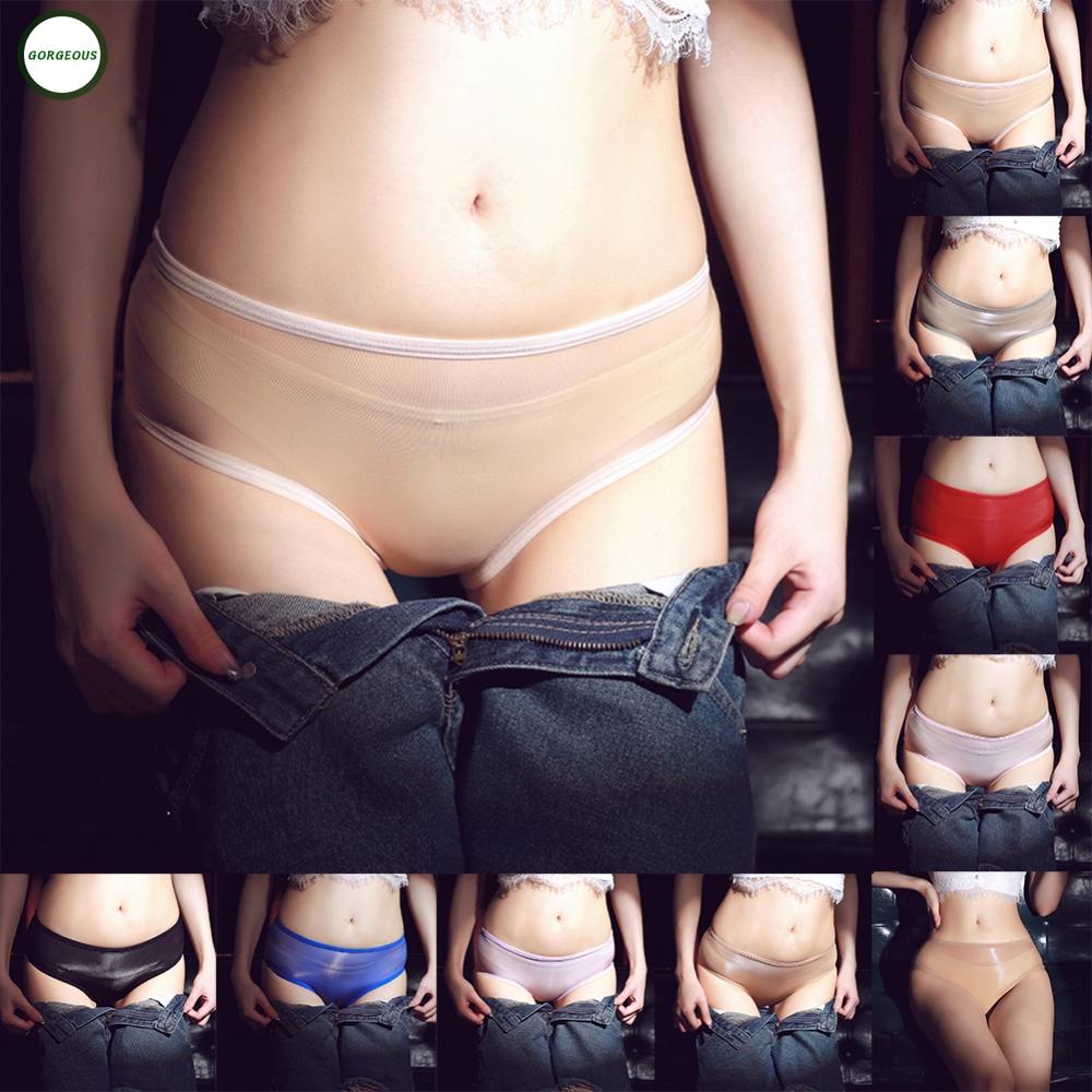 New Coming~Womens Briefs Breathable Comfortable Crothless Lingeries Oil Shiny Sexy#Home Essentialses