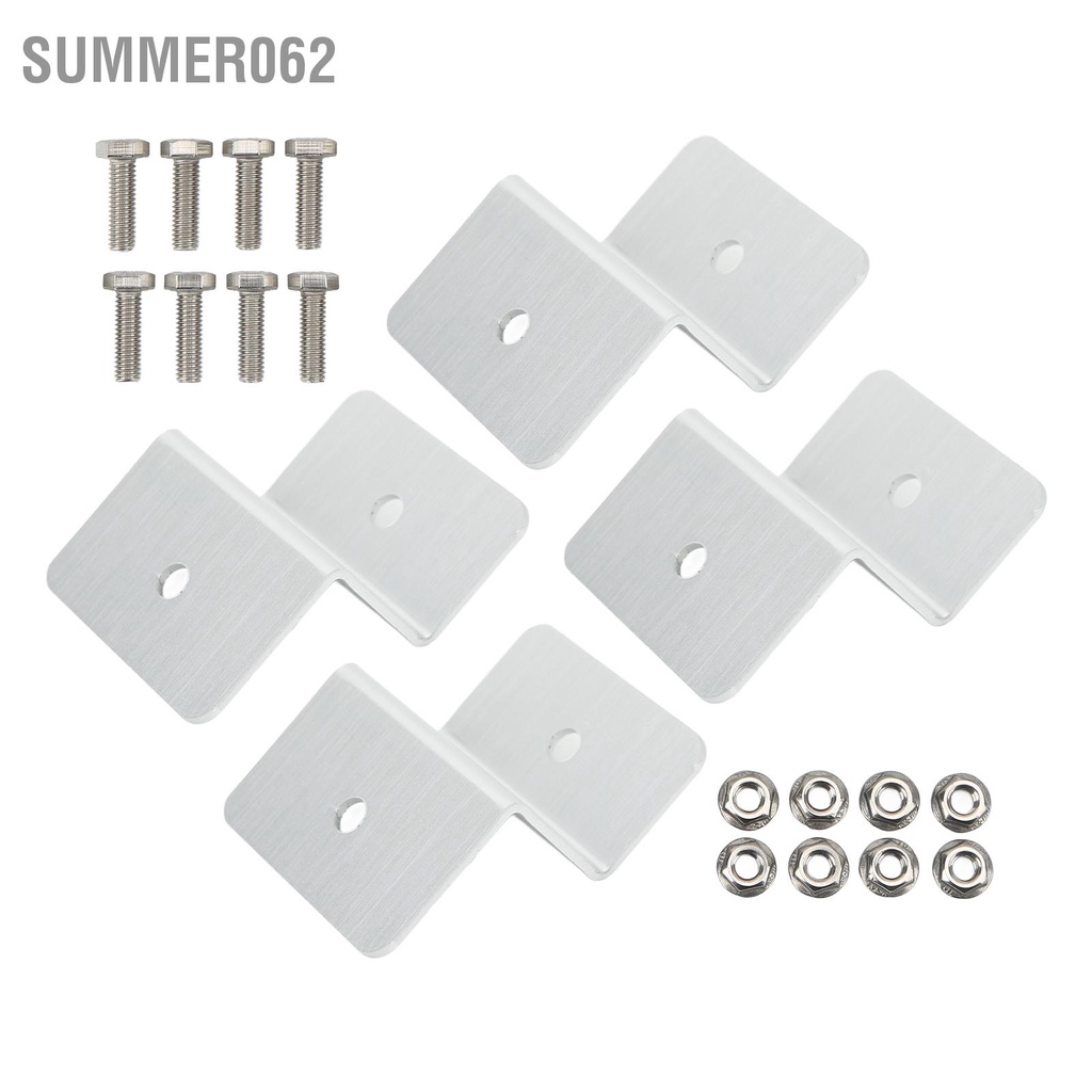 Summer062 Bảng điều khiển năng lượng mặt trời 4 CÁI gắn giá đỡ hợp kim nhôm Z cho hệ thống phát điện ngoài