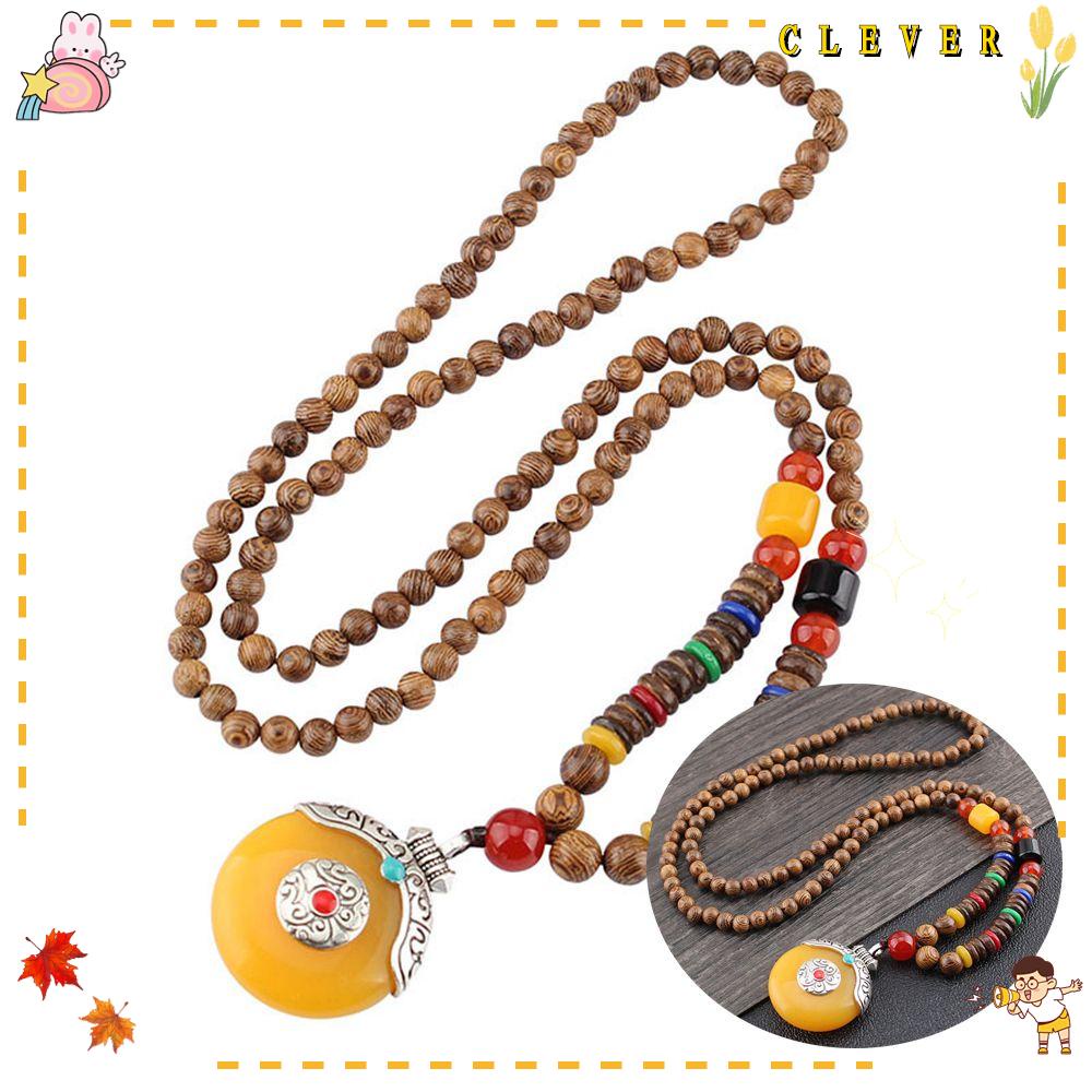 CLEVER Vòng cổ Mặt Phật Phong Cách Bohomian