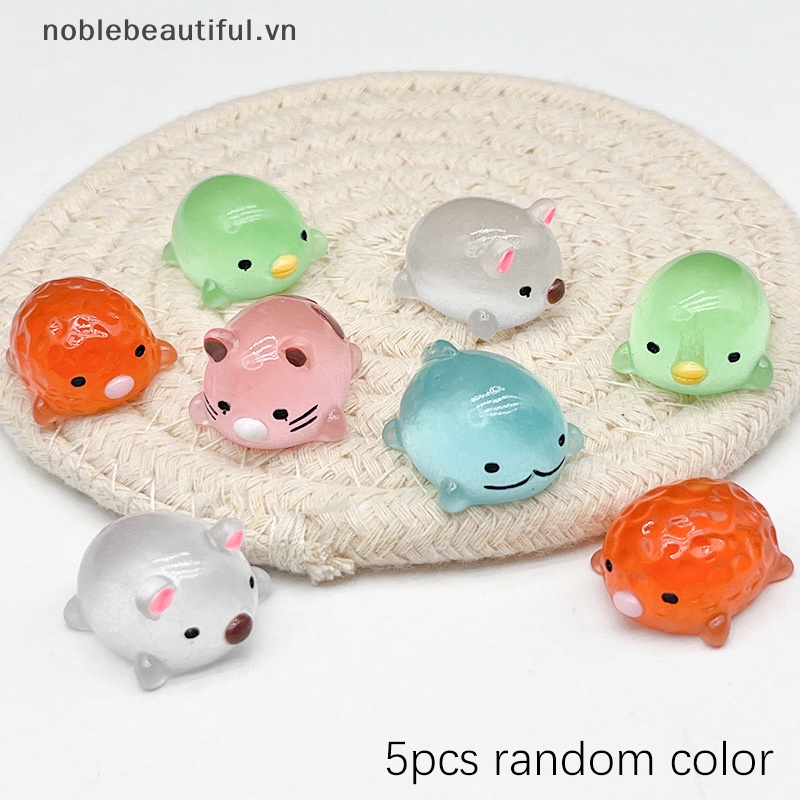 Bộ 5 Phụ Kiện Trang Trí Góc Dạ Quang Bằng Nhựa Resin DIY