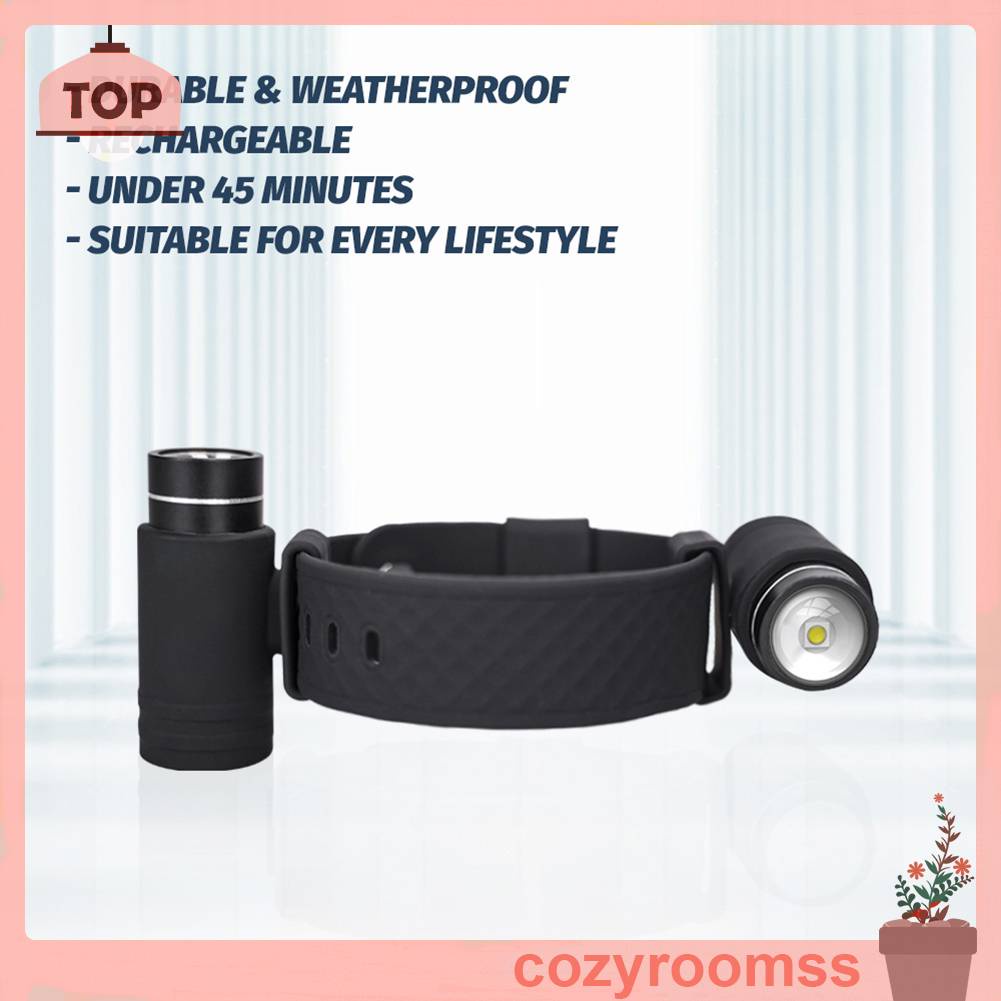 Vòng Tay Đèn Cắm Trại Chống Nước 200LM Type-C USB 230mAh