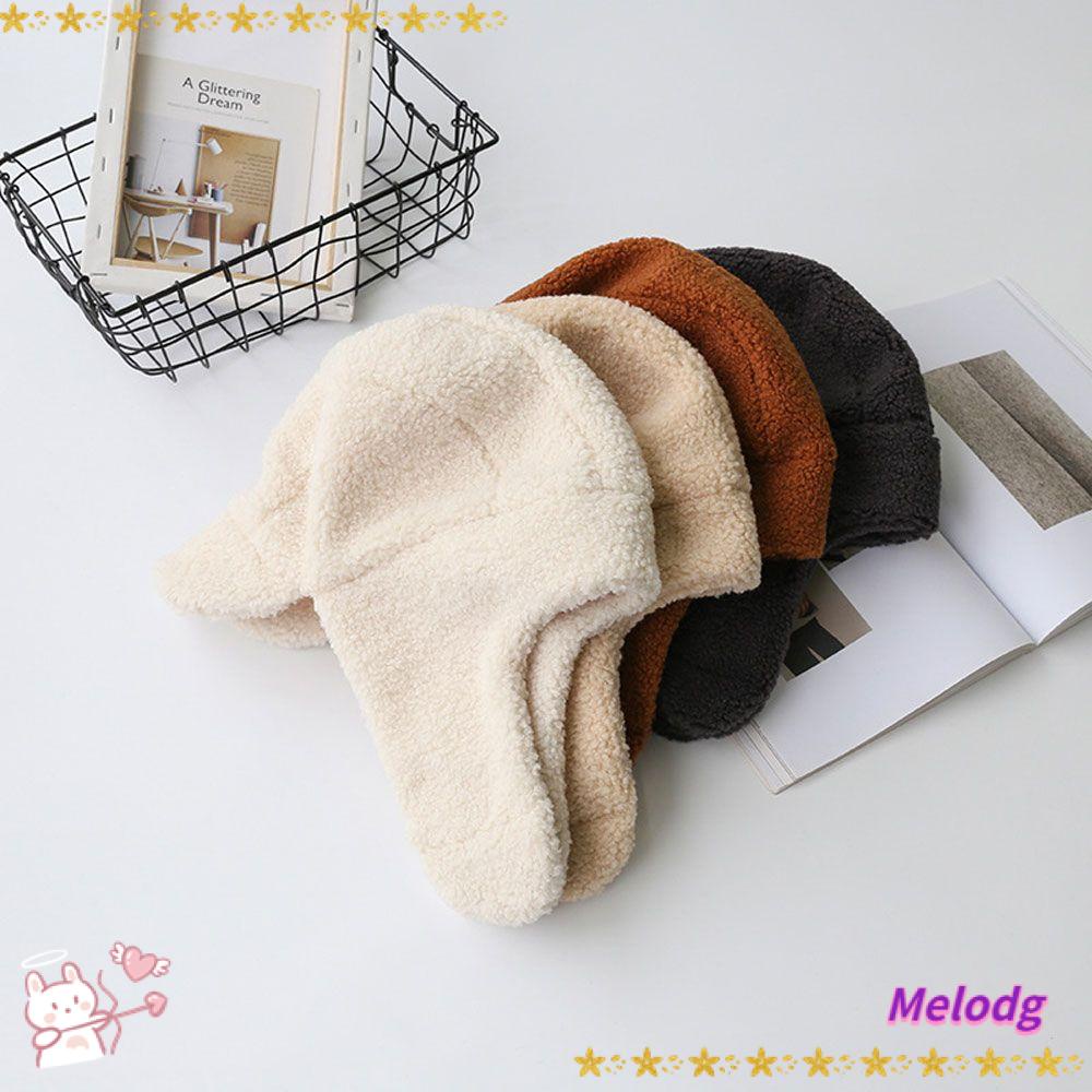 MELODG Mũ Beanie Dày Dặn Chống Gió Thời Trang Cho Nữ
