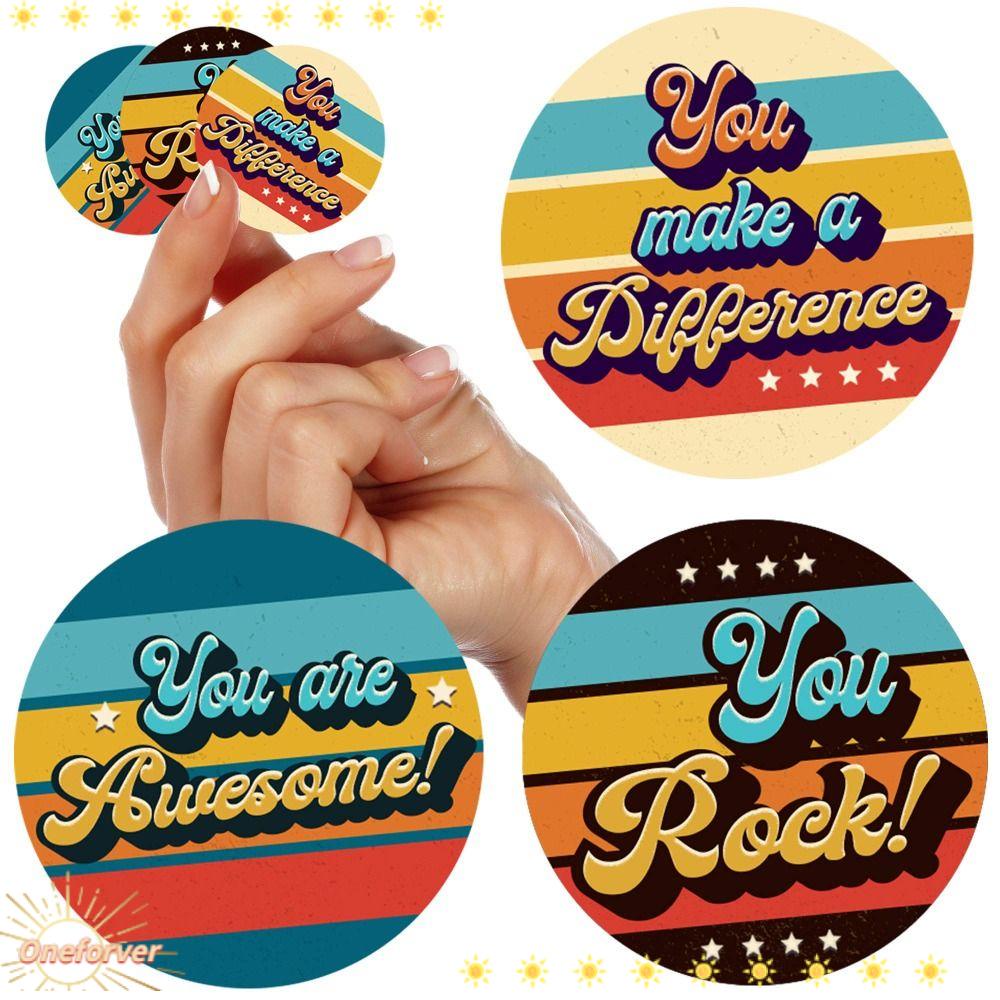 Set 1000 Miếng Dán Tự Dính Họa Tiết Chữ Thank You 1.5 Inch Trang Trí Đa Ứng Dụng