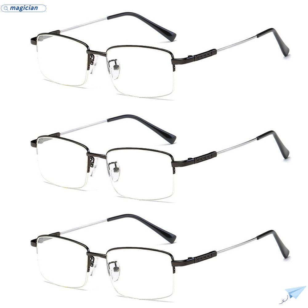 MAG Kính Đọc Sách Nửa Gọng Chống Ánh Sáng Xanh Thời Trang Cổ Điển