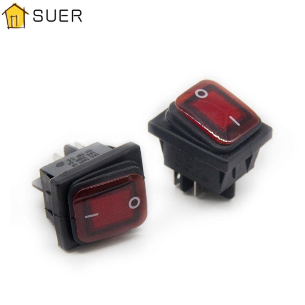 SUENIN Công Tắc Bật / Tắt Chống Bụi Có Đèn LED Cho Tàu Thuyền