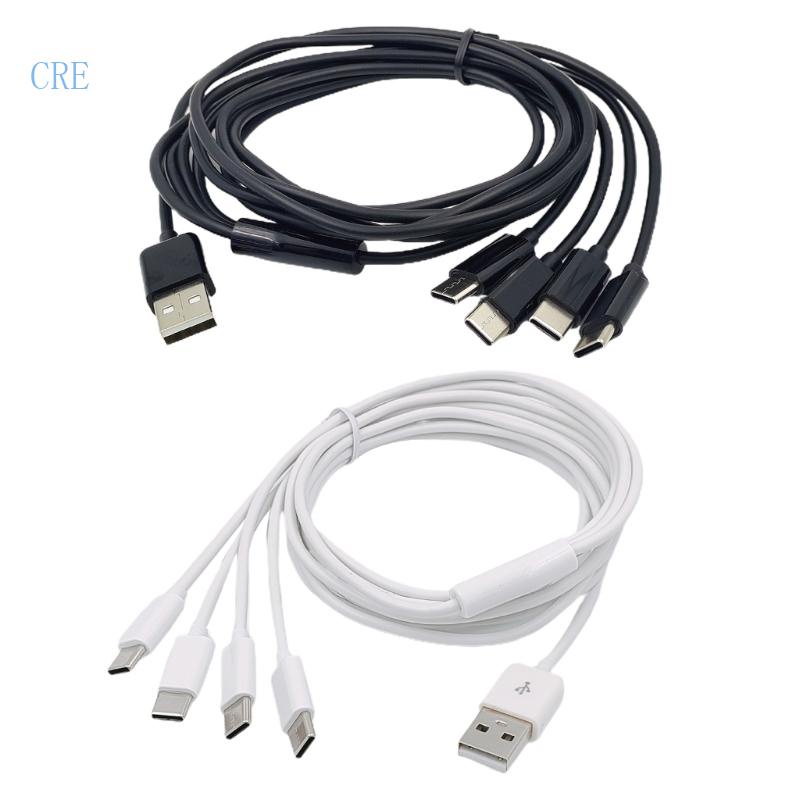 Dây Cáp Sạc Chia Cổng USB C 4 Trong 1 Thông Dụng Cho Thiết Bị Di Động