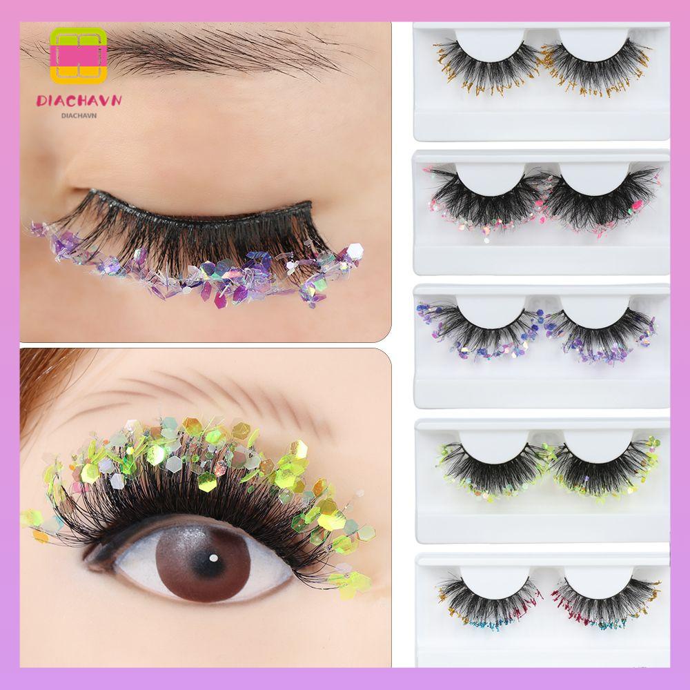 DIACHAVN Lông Mi Giả Thời Trang Trang Điểm Dự Tiệc