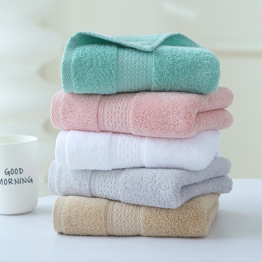 Khăn Tắm 70x140 / 34x75cm 20 Màu Chất Liệu Cotton Dày Dặn Mềm Mại Cho Người Lớn / Trẻ Em