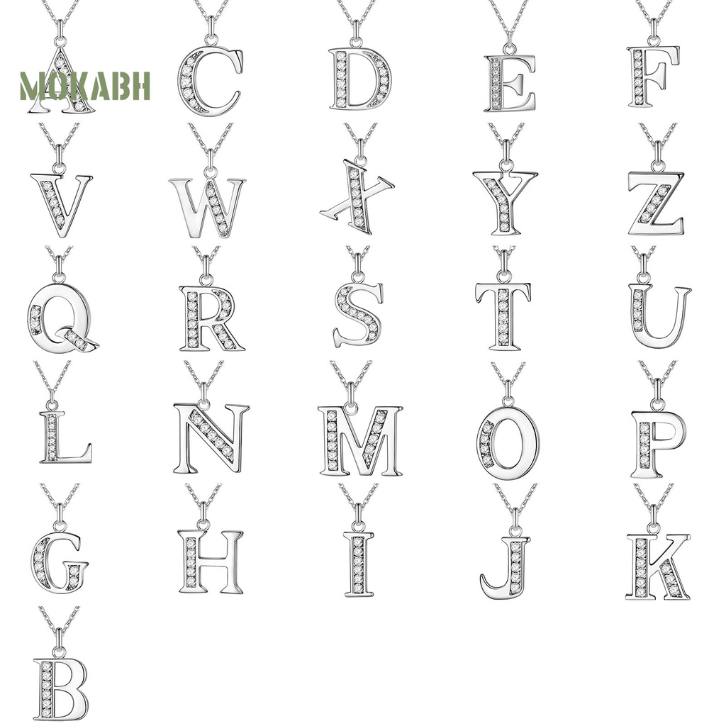 [Mok Abh] Vòng cổ Mạ Điện Dùng Cho Ngày Của Mẹ Với 26 Chữ Cái