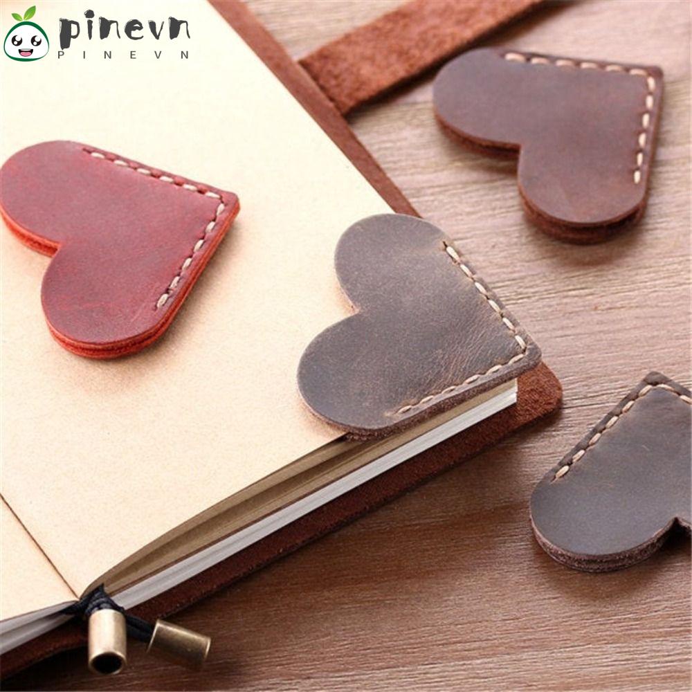 PINEVN Bộ 4 Thẻ Đánh Dấu Trang Sách Hình Trái Tim