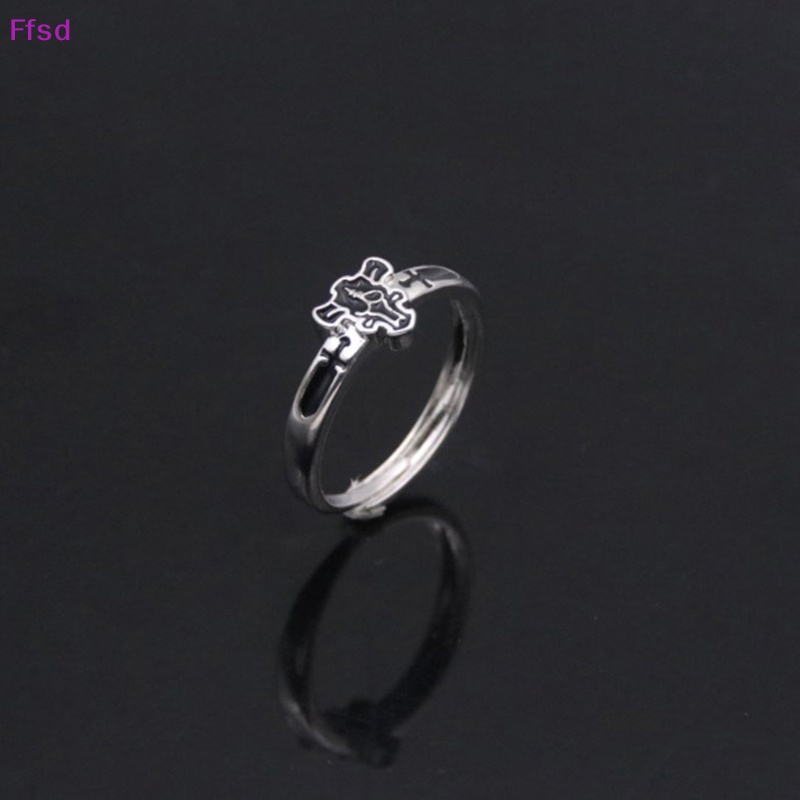 {Ffsd} Nhẫn Hợp Kim Hóa Trang Hoạt Hình Black Clover Quartet Knights Demon Asta Có Thể Điều Chỉnh Làm Quà Tặng Trang Sức Unisex