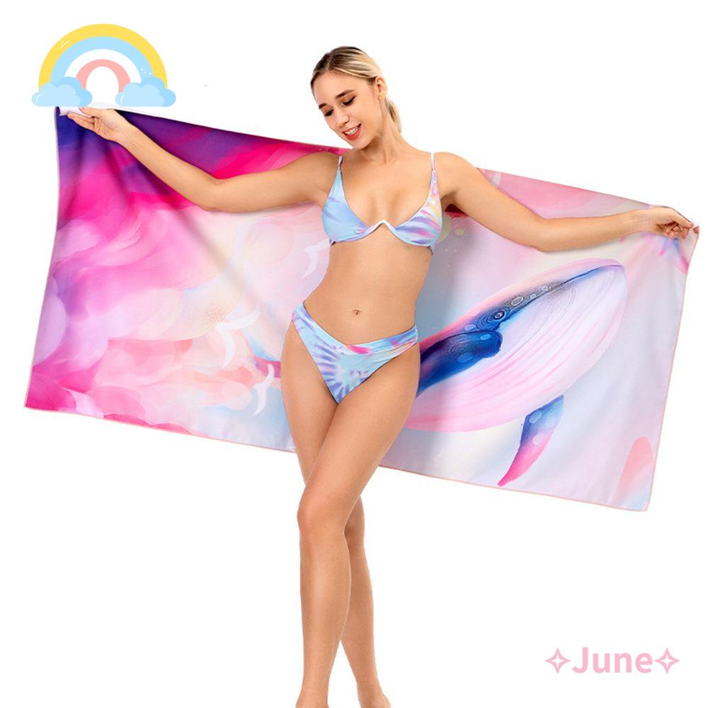 JUNE Khăn Tắm Bằng Vải Sợi Nhỏ Gọn Nhẹ Cho Tập Gym / Thể Thao