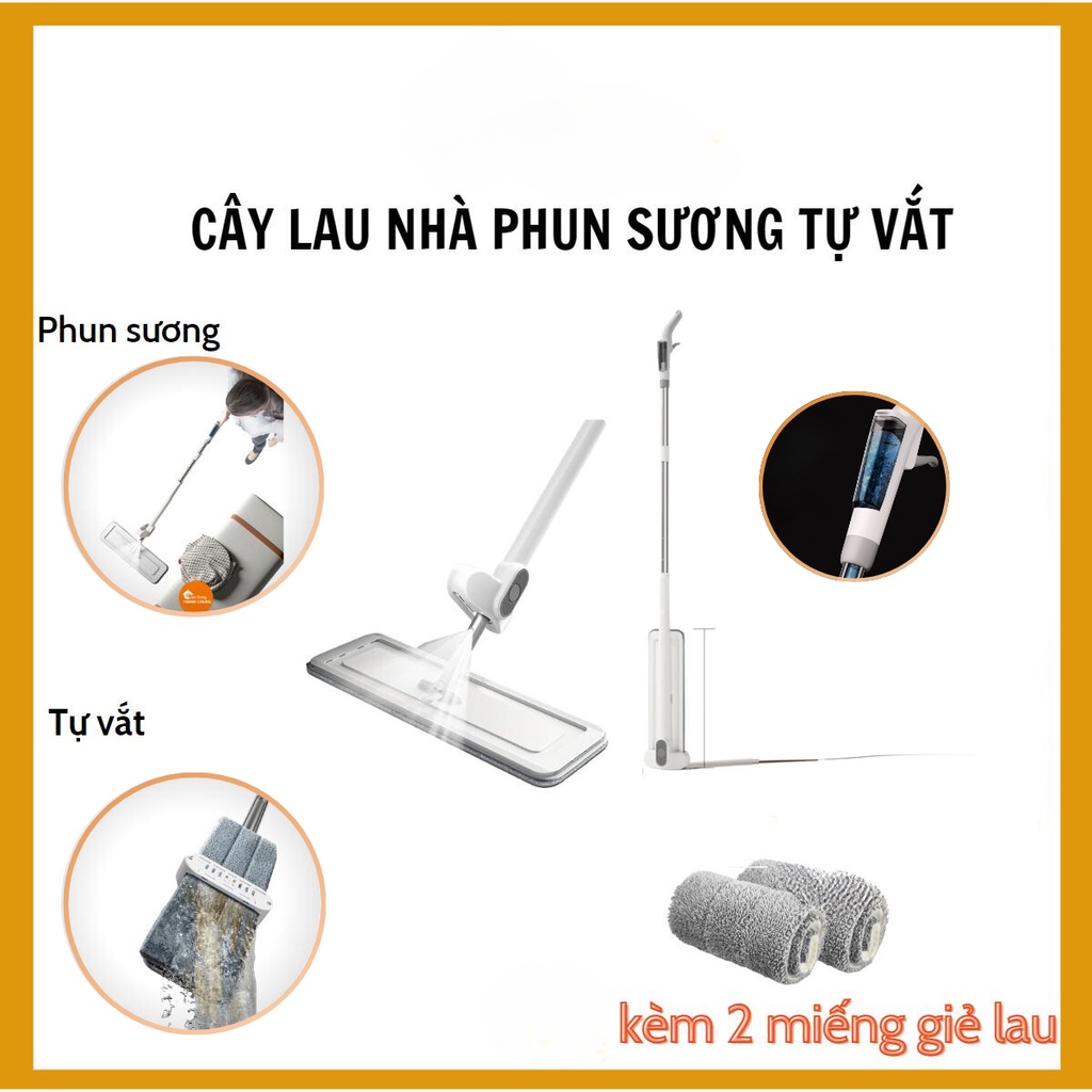 Chổi lau nhà tiện lợi phun sương tự văt· tiện lợi dễ dàng vệ sinh mọi ngóc ngách trong nhà