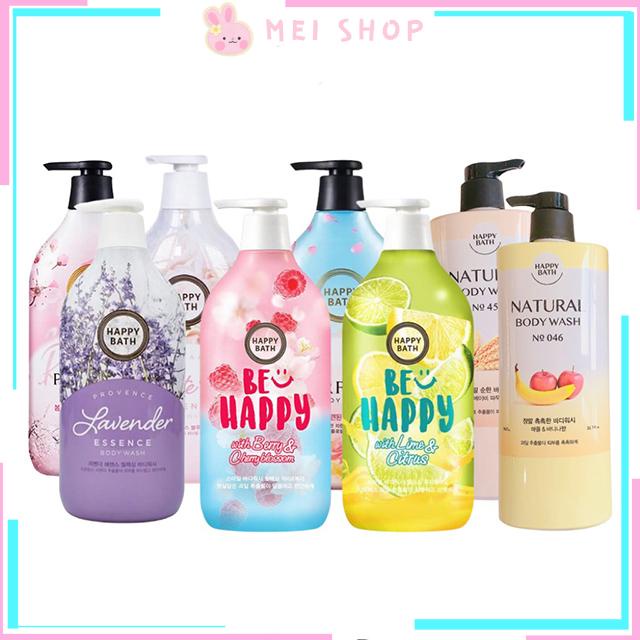 Sữa Tắm Happy Bath Natural Real Moisture 900ml - Mẫu Mới