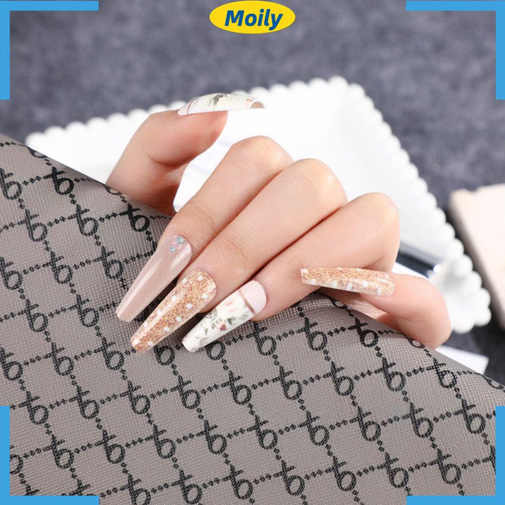 MOILYVN Bộ Móng Tay Giả Che Phủ Toàn Diện Tháo Rời Được