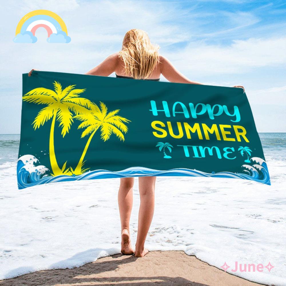 JUNE Thảm Đi Biển Mùa Hè Nhanh Khô Không Cát Họa Tiết Mới