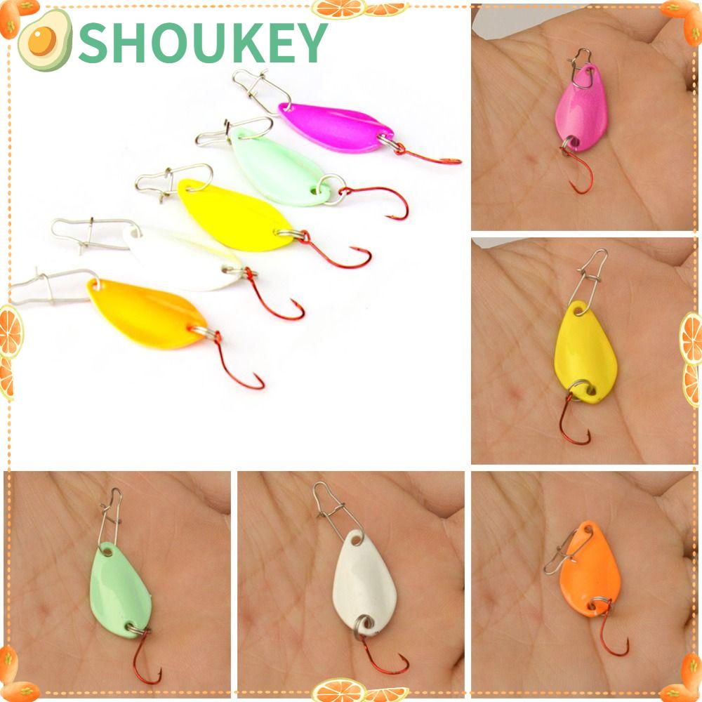 SHOUKEY Mồi Câu Cá Giả Bằng Kim Loại Đính Sequin Lấp Lánh