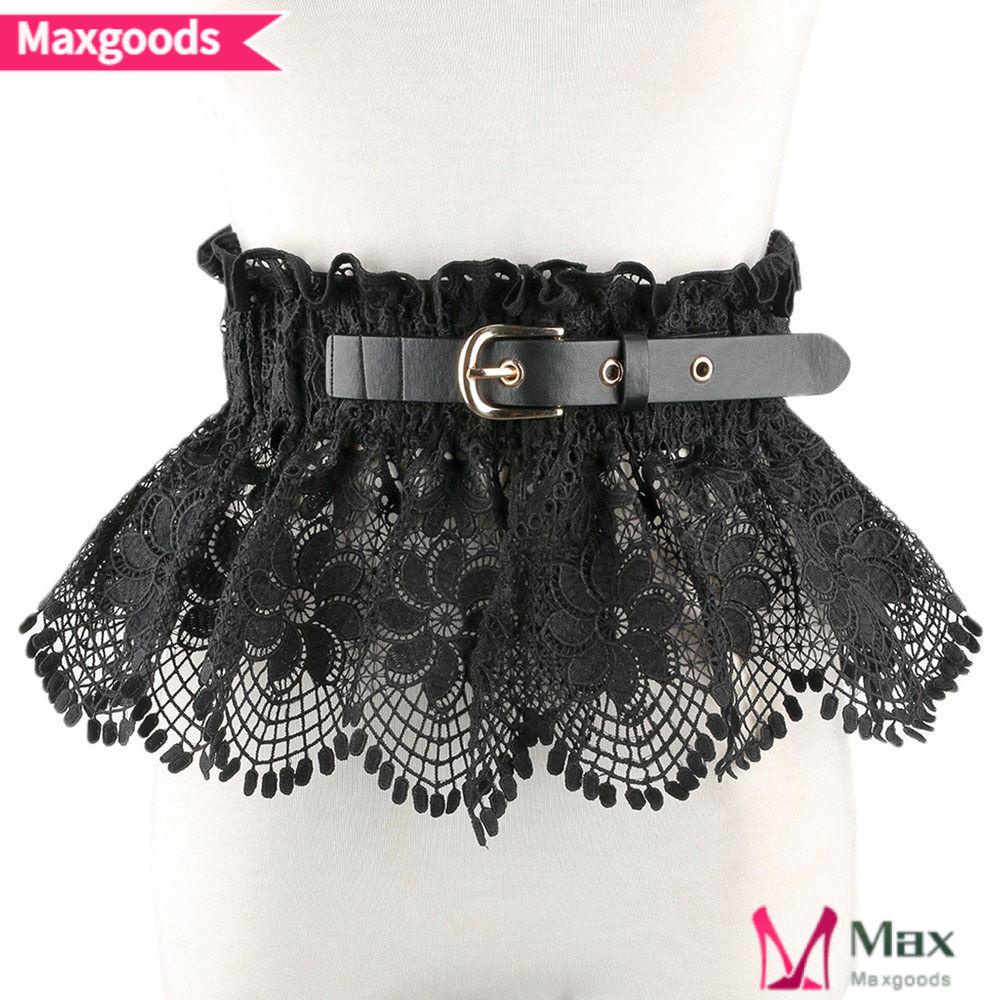 MAXG Thắt Lưng Bản Rộng Phối Ren Thời Trang Cho Nữ