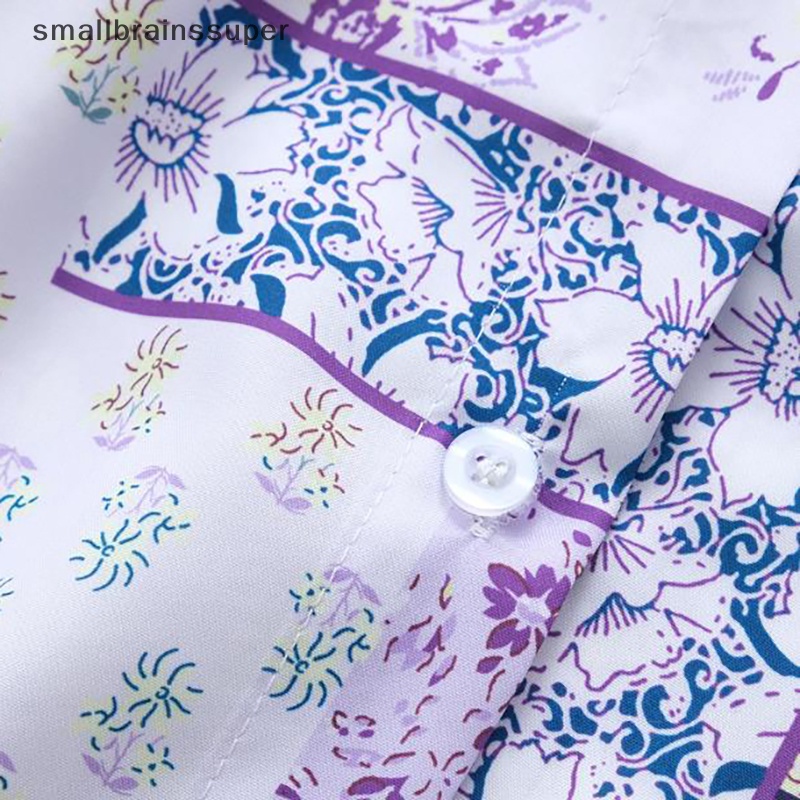 Áo Sơ Mi Dài Tay Dáng Rộng In Họa Tiết Hoa Thời Trang Mùa Hè Cho Nữ