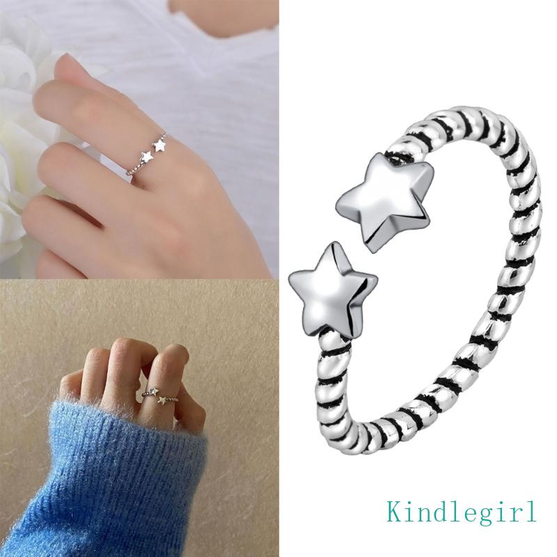 Nhẫn Y2k Có Thể Điều Chỉnh Kích Cỡ Phong Cách Vintage Dành Cho Nữ