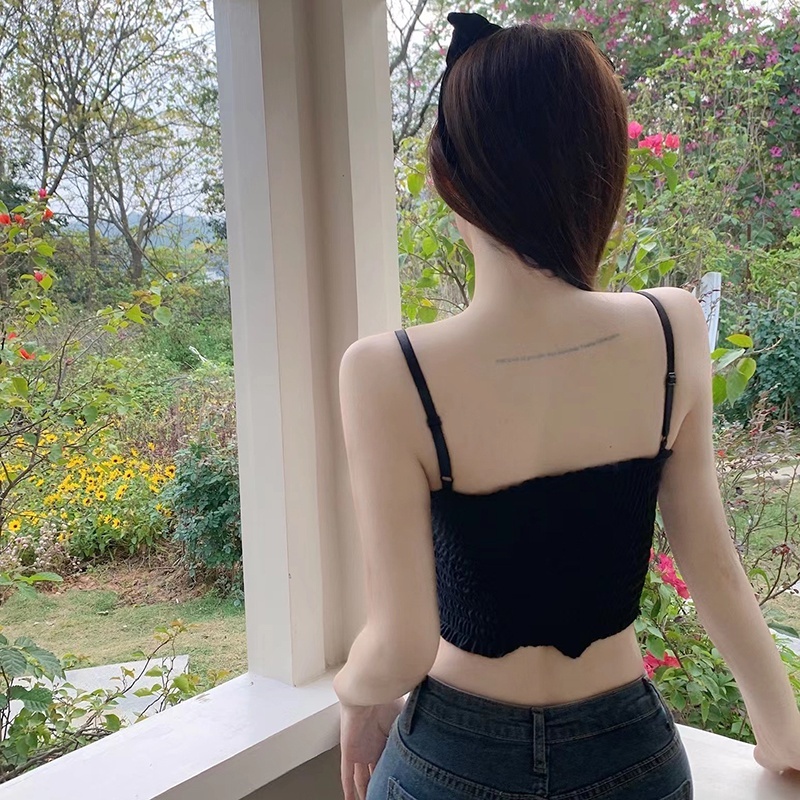 Áo Tank Top Sát Nách Cổ Chữ V Màu Sắc Thanh Lịch