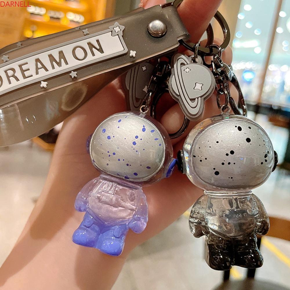 DARNELL Móc Khóa Hình Người Tàu Vũ Trụ Nhiều Màu Dễ Thương Chất Lượng Cao
