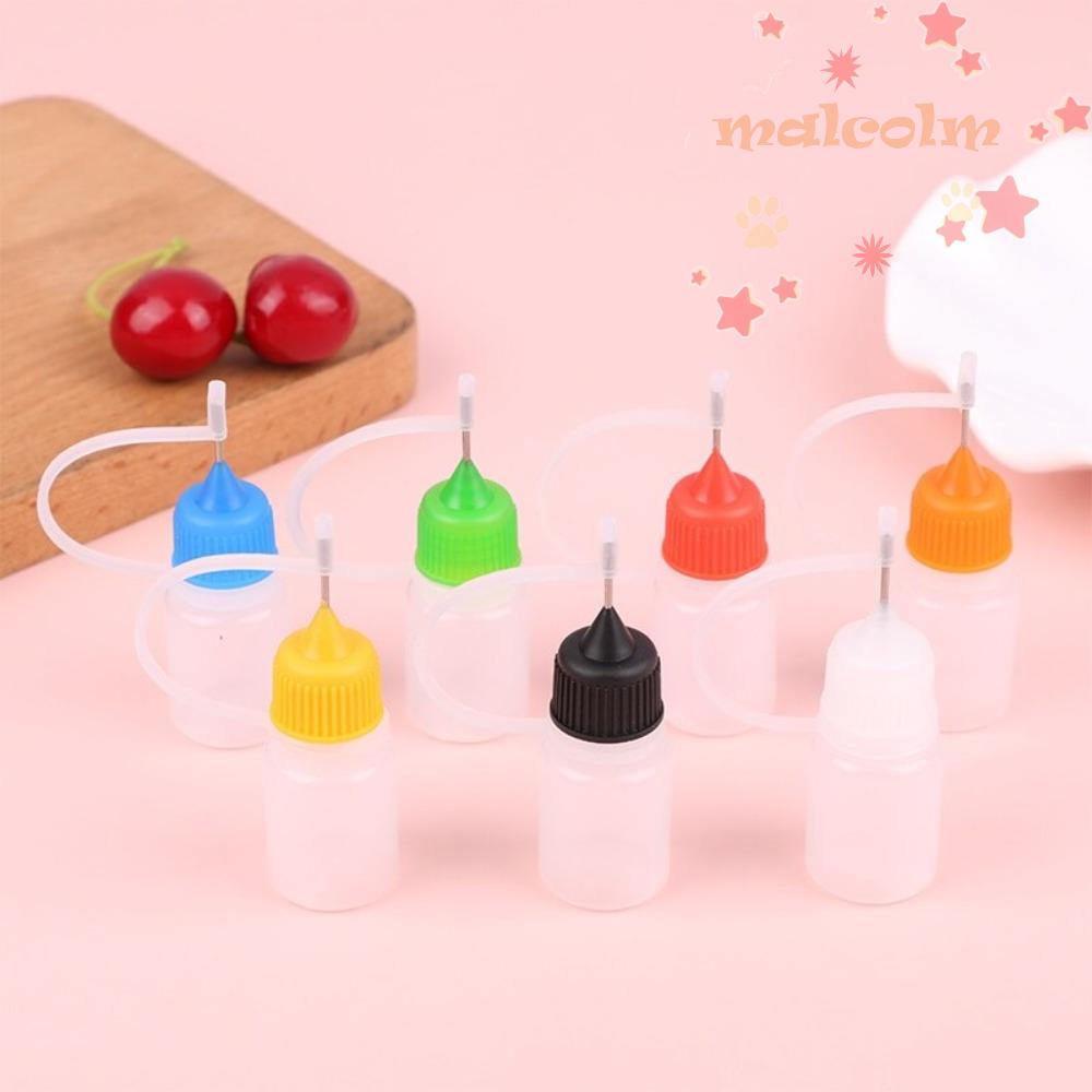 MALCOLM Chai Nước Mini Kèm Nắp Silicone Và Kim Tiêm Sử Dụng Nhiều Lần