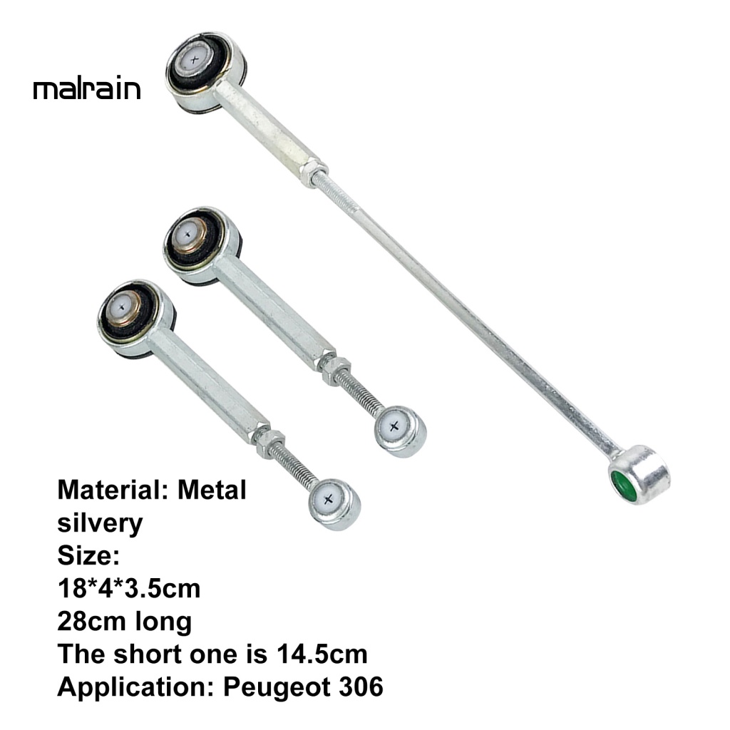 Bộ 3 Thanh Nối Bánh Răng Bằng Kim Loại Chống Mòn Dễ Lắp Đặt Cho Peugeot 306