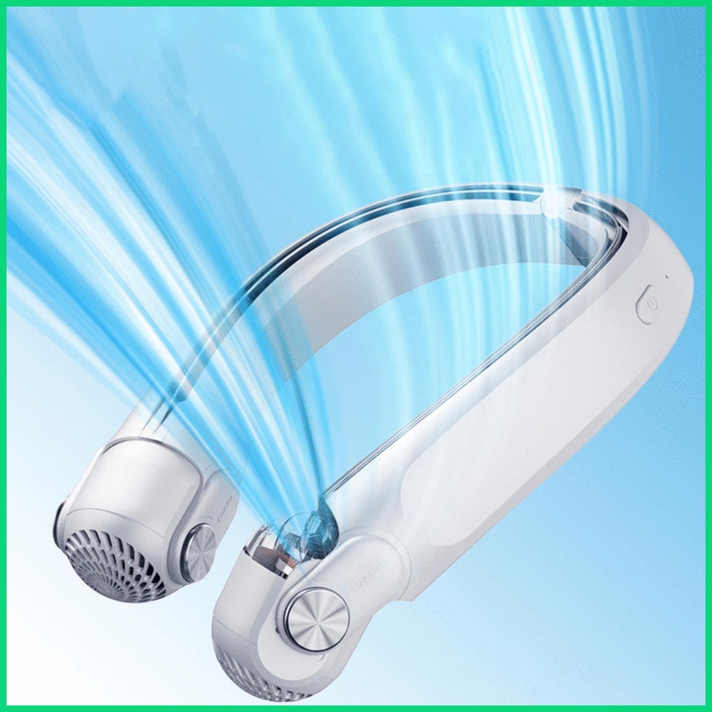 Quạt Đeo Cổ Không Cánh Có Thể Điều Chỉnh Tốc Độ Gió jiwvn Jwvn