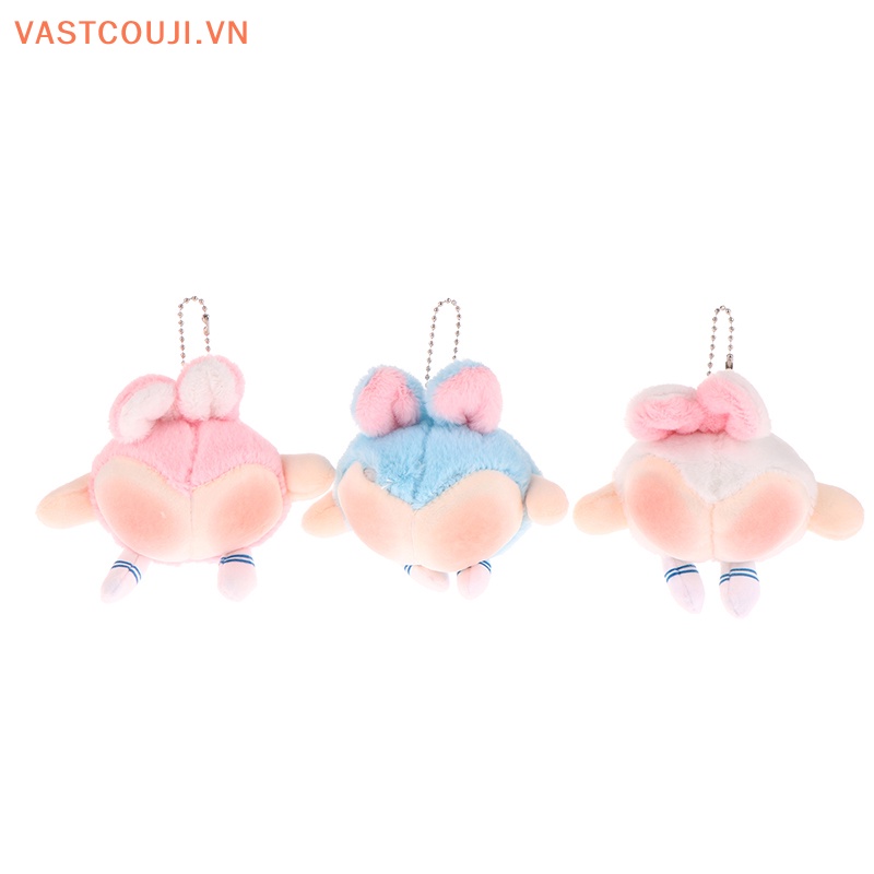 Móc Khóa Hình Mông Thỏ Nhồi Bông Đáng Yêu